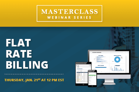 the webinar details, including a laptop, smartphone, and tablet.

Alt Text: An advertisement for Jonas Construction's Masterclass Webinar Series showing a graphic of a laptop, smartphone, and tablet displaying details about the upcoming flat rate billing seminar on Thursday, January 21st at 12 PM EST.