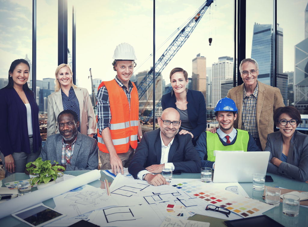 A construction project team