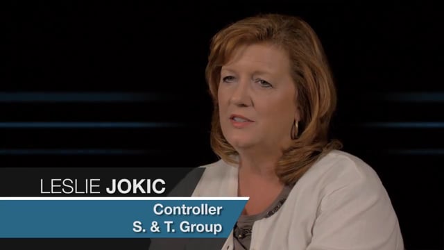 mechanical and specialty contracting. She is seated in an office environment, sharing insights on the effectiveness of Jonas Construction Software.
(Note: The interview content may give context for development of more specialized alt text)