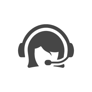 Icon of a customer support representative silhouette on a green background, highlighting online communication services for specialty contractors.