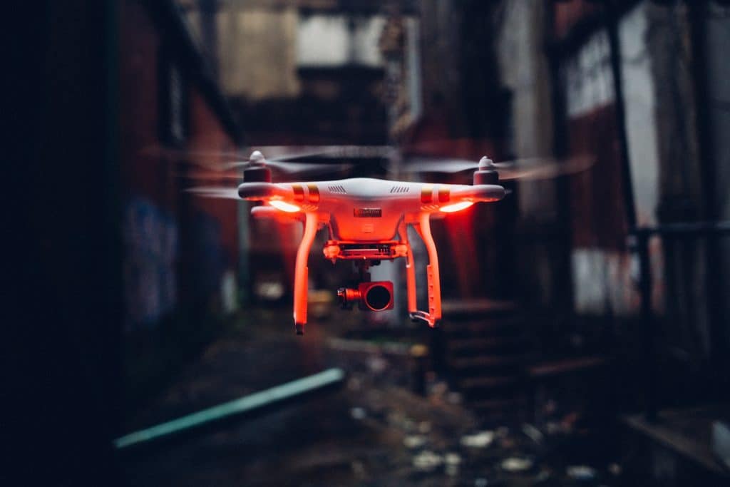 Image of a flying drone.
