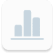 Icon of a rising bar chart symbolizing the progressive analytics feature in Jonas Construction Software, set against a light green square.